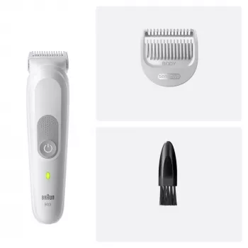 Braun Series 3 vartalotrimmeri/parranajokone, vaaleanharmaa