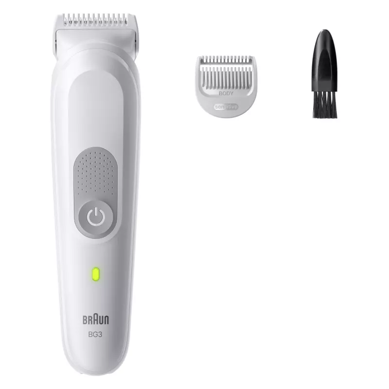 Braun Series 3 vartalotrimmeri/parranajokone, vaaleanharmaa