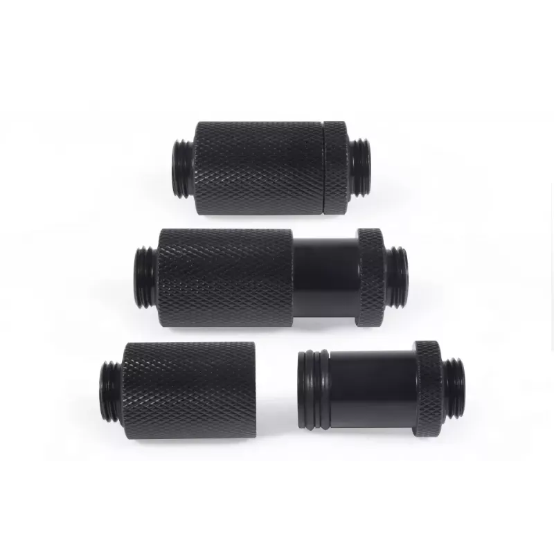 Alphacool ES D-Plug -pistoliitin, G1/4 ulkokierre - G1/4 ulkokierre, musta