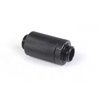Alphacool ES D-Plug -pistoliitin, G1/4 ulkokierre - G1/4 ulkokierre, musta