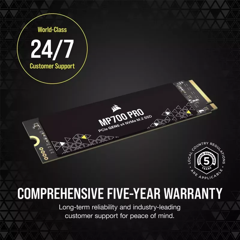 SSD-asema Corsair 1 TB M.2 PCI Express 5.0 MP700 PRO