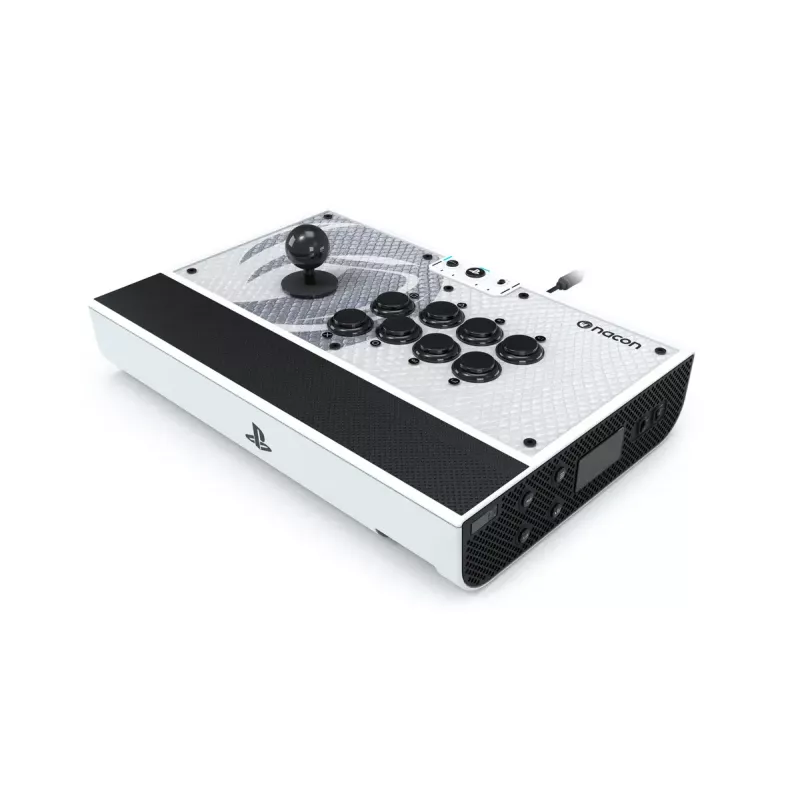 Arcade-tikku NACON DAIJA musta valkoinen USB PC PS4 PS5 johdollinen 3m