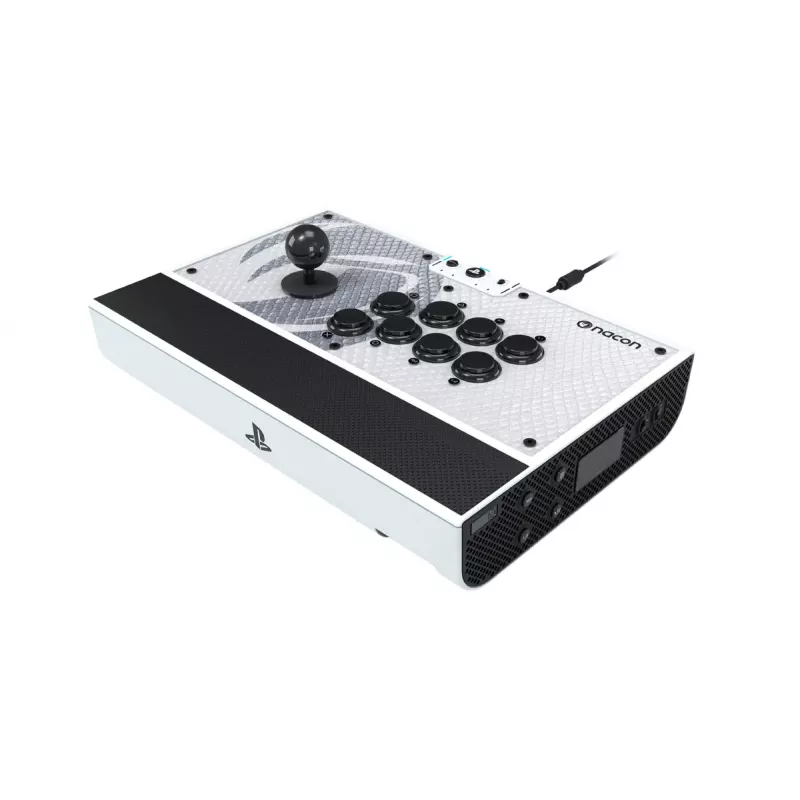 Arcade-tikku NACON DAIJA musta valkoinen USB PC PS4 PS5 johdollinen 3m
