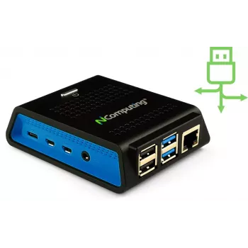 Tietokone NComputing RX420 RDP Intel Celeron 4GB RAM 32GB SSD integroitu grafiikka Windows 10
