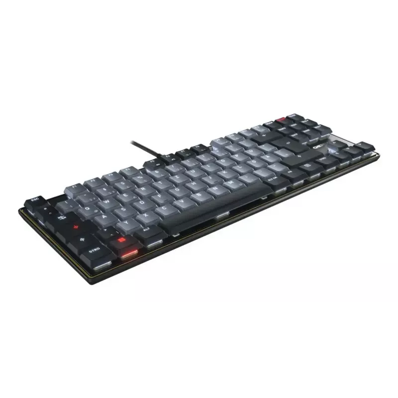 Cherry KC 500 MX LP G8A-25550HOADE-2 TKL-mekaaninen näppäimistö, langallinen, Cherry MX Low Profile 2.0 Ivory, valkoinen taustavalo, DE-asettelu, musta