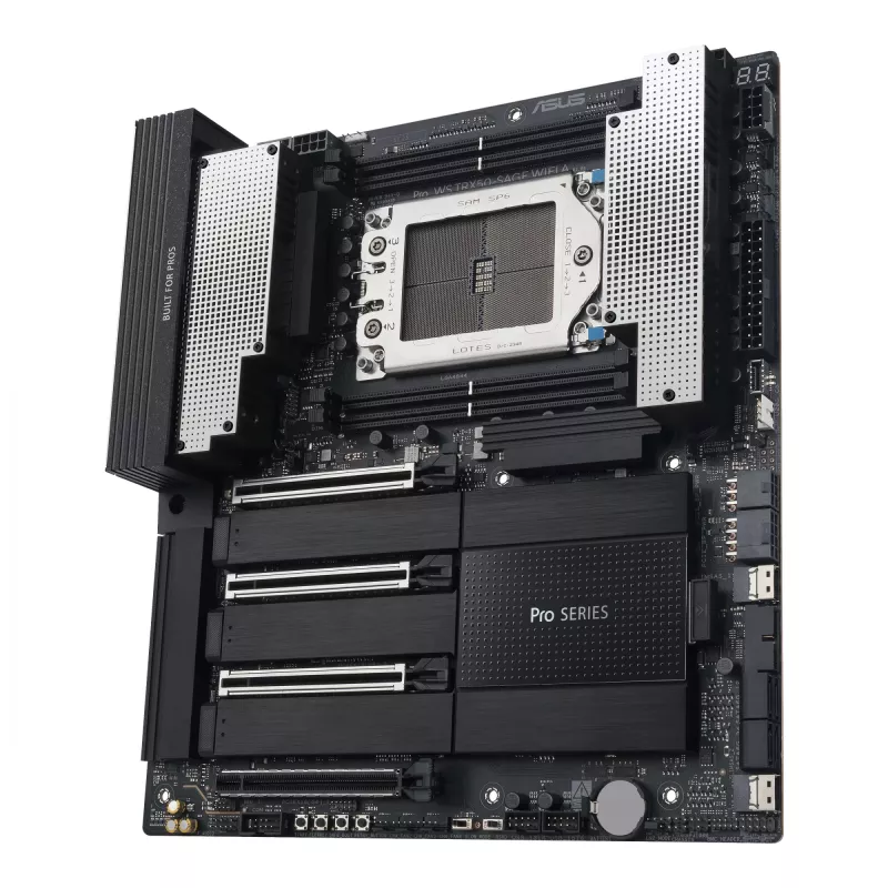 Emolevy ASUS PRO WS TRX50-SAGE WIFI A — AMD TRX50, kanta sTR5, CEB, DDR5, Wi-Fi 7