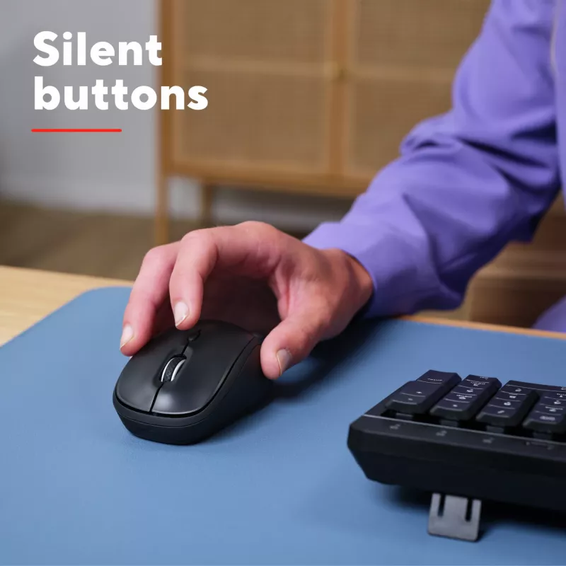 Trust Yvi+ -hiiri yleiskäyttöön molempikätinen RF Wireless + Bluetooth optinen 1600 DPI