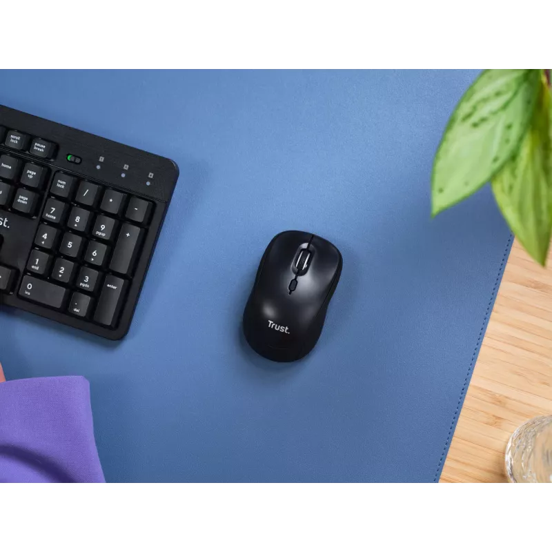 Trust Yvi+ -hiiri yleiskäyttöön molempikätinen RF Wireless + Bluetooth optinen 1600 DPI