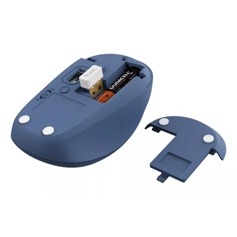 Trust Yvi+ -hiiri yleiskäyttöön molempikätinen RF Wireless + Bluetooth optinen 1600 DPI