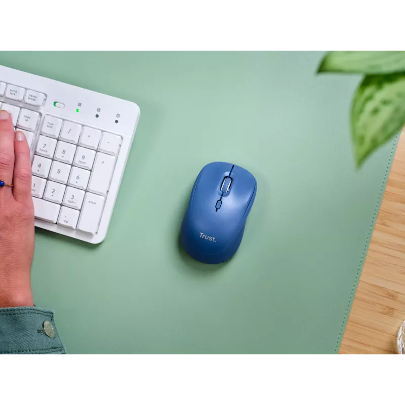Trust Yvi+ -hiiri yleiskäyttöön molempikätinen RF Wireless + Bluetooth optinen 1600 DPI