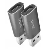 Trust Calyx USB Type-C USB Type-A harmaa liitäntä 1 USB Type-C liitäntä 2 USB Type-A