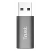Trust Calyx USB Type-C USB Type-A harmaa liitäntä 1 USB Type-C liitäntä 2 USB Type-A