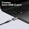 Trust Calyx USB Type-C USB Type-A harmaa liitäntä 1 USB Type-C liitäntä 2 USB Type-A