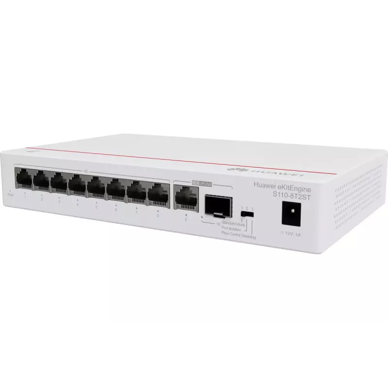 Huawei S110-8T2ST Gigabit-kytkin, 8x GE + 1x SFP