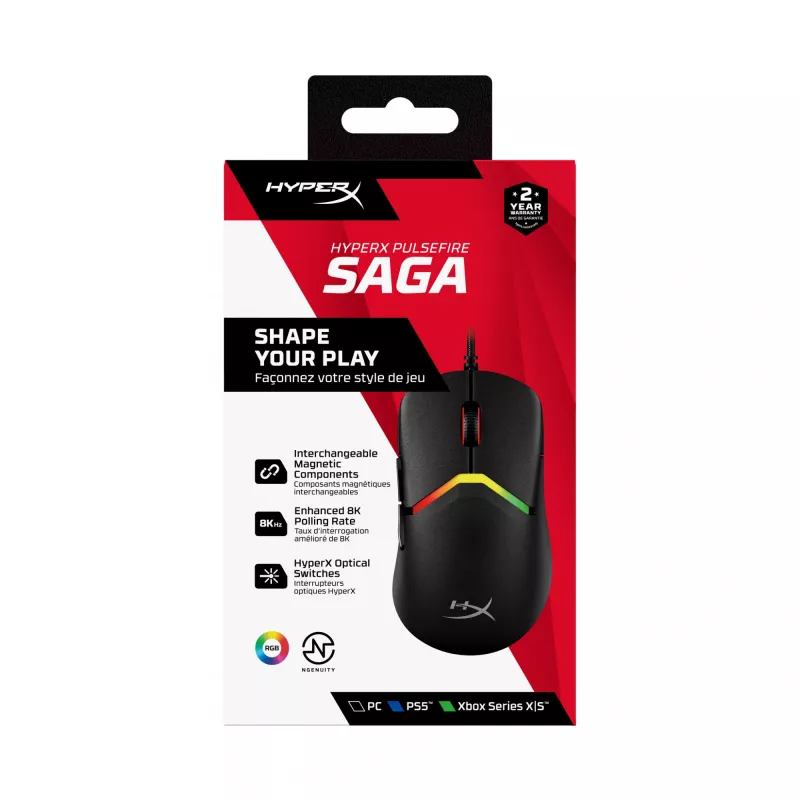 HyperX Pulsefire Saga pelihiiri (musta)