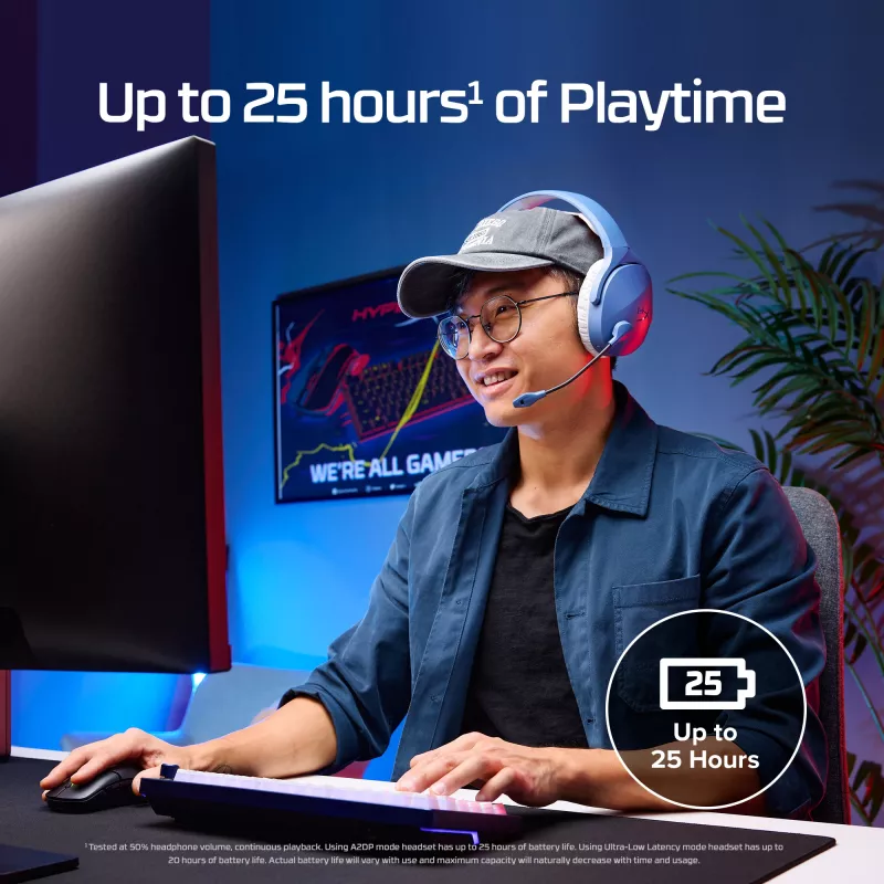 HyperX Cloud Jet - langaton pelikuuloke (vaaleansininen)