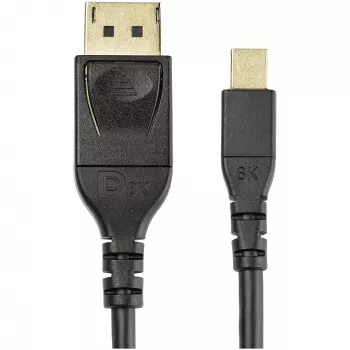 StarTech.com 2 m VESA-sertifioitu Mini DisplayPort - DisplayPort 1.4 -kaapeli - 8K 60Hz HBR3 HDR - Super UHD mDP - DP 1.4 -kaapeli - ohut (34 AWG) Ultra HD 4K 120Hz - näyttö-/videokaapeli