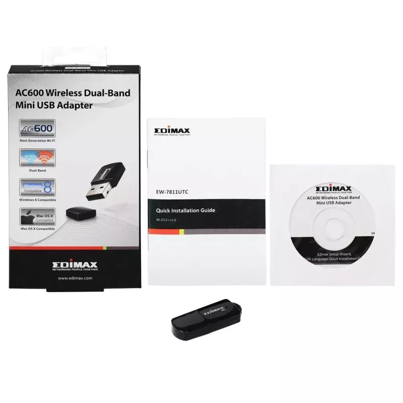 WLAN-sovitin Edimax AC600 EW-7811UTC
