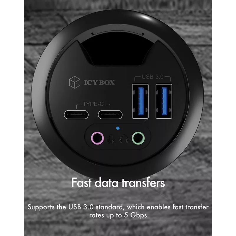 ICY BOX IB-HUB1403B pistorasia antrasiitti