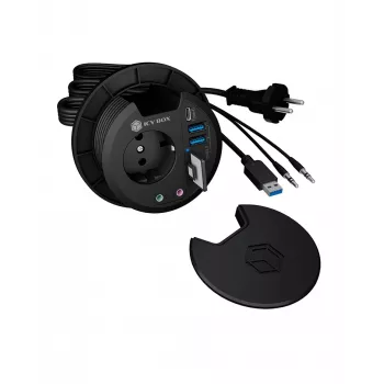 ICY BOX IB-HUB1430-CR pistorasia musta