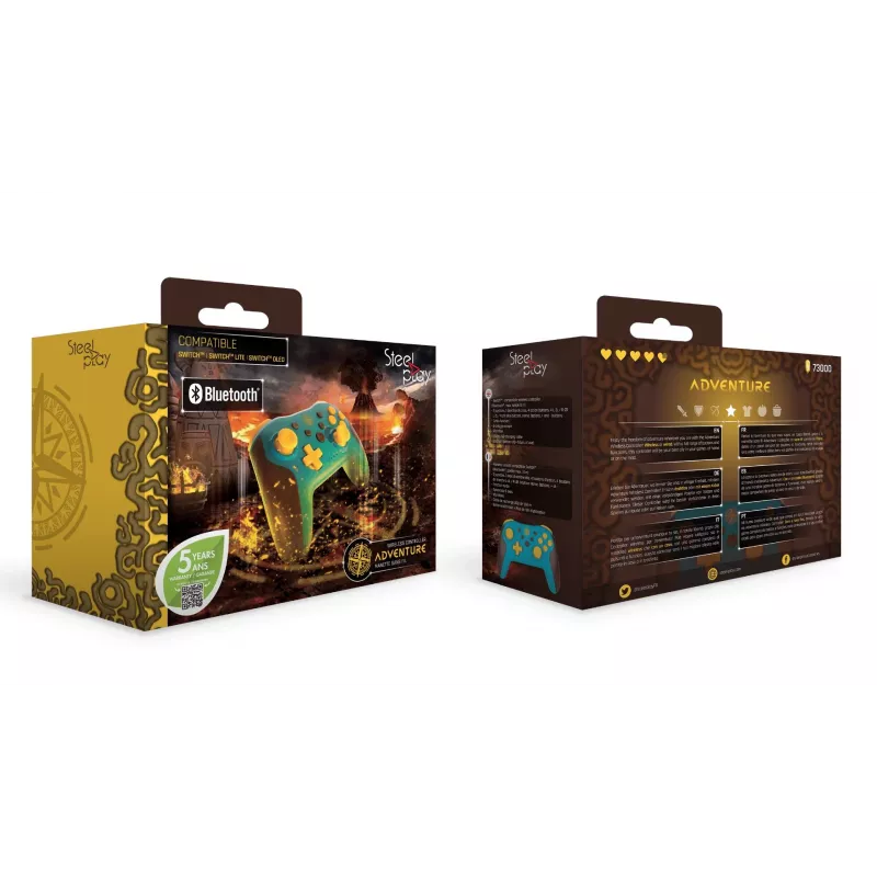 Lexip Adventure -ohjain – langaton Switch-yhteensopiva