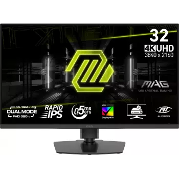 MSI MAG 322URDF E16 tietokonenäyttö 80 cm (31,5 tuuman) 3840 x 2160 pikseliä 4K Ultra HD musta