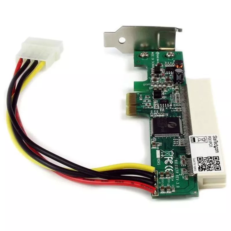 StarTech.com PCI Express - PCI-sovitinkortti, PCIe, PCI 32-bittinen, punainen, CE, FC, ROHS, PERICOM PI7C9X110BNBE, 0 - 85 °C