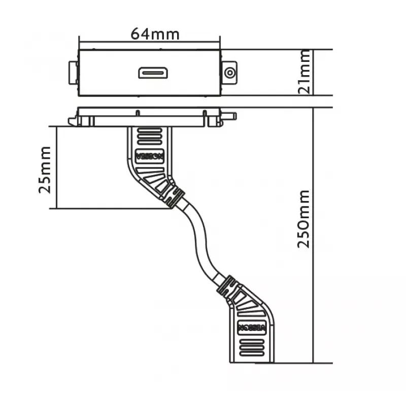 HDMI-rasia Vision TC3