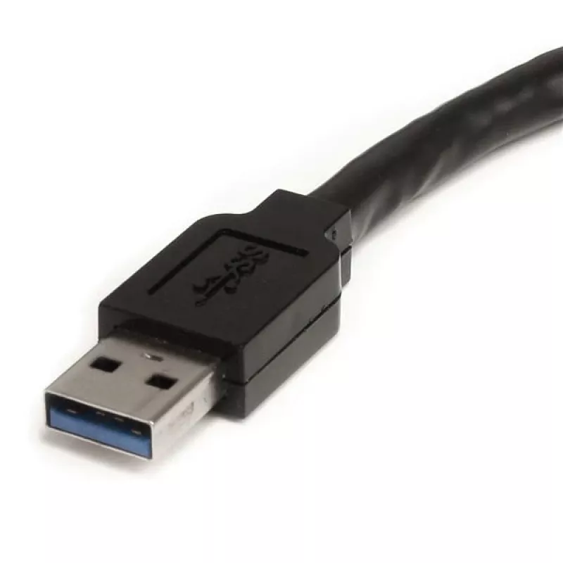 StarTech.com 10m aktiivinen USB 3.0 jatkokaapeli - M/F, 10 m, USB A, USB A, USB 3.2 Gen 1 (3.1 Gen 1), 5 Gbit/s, musta
