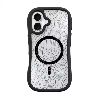 LAUT POP ADVENTURE -kotelo iPhone 16 -sarjalle kotelo musta läpinäkyvä