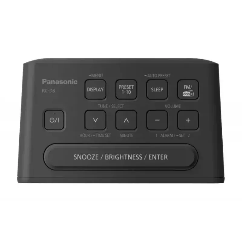 Kelloradio Panasonic RC-D8EG-K musta