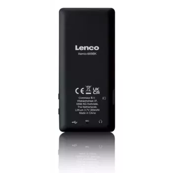MP3-soitin Lenco Xemio-669BK 8 GB musta LCD 18h toisto