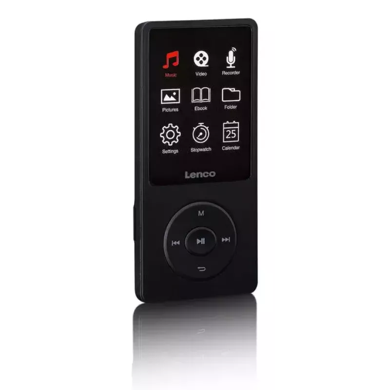MP3-soitin Lenco Xemio-669BK 8 GB musta LCD 18h toisto