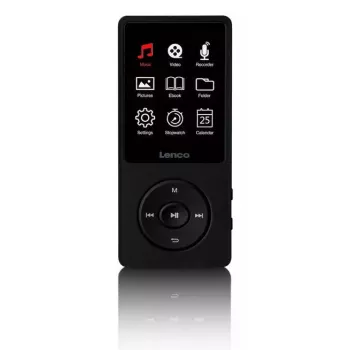 MP3-soitin Lenco Xemio-669BK 8 GB musta LCD 18h toisto