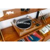 Hihnavetoinen audio-levysoitin Lenco LS-55WA puu puoliautomaattinen USB Bluetooth