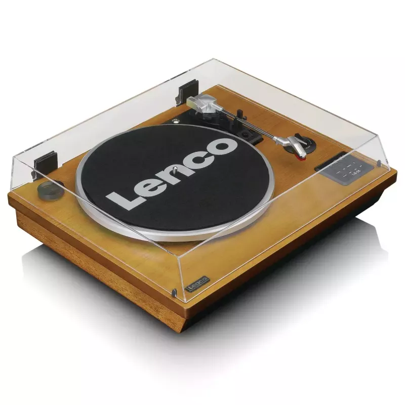 Hihnavetoinen audio-levysoitin Lenco LS-55WA puu puoliautomaattinen USB Bluetooth