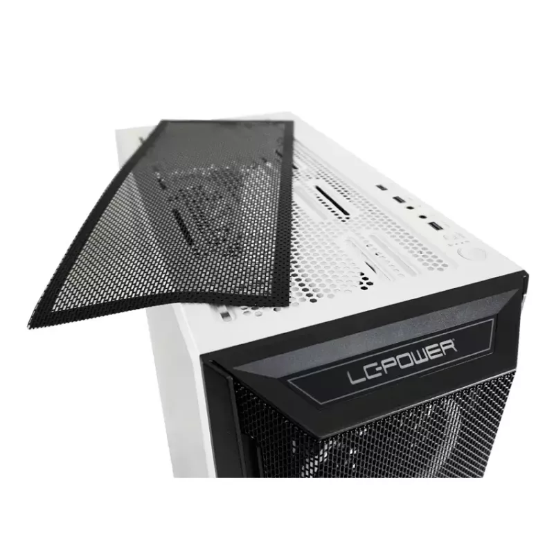 PC-kotelo LC-Power Holo-1_X Midi Tower valkoinen