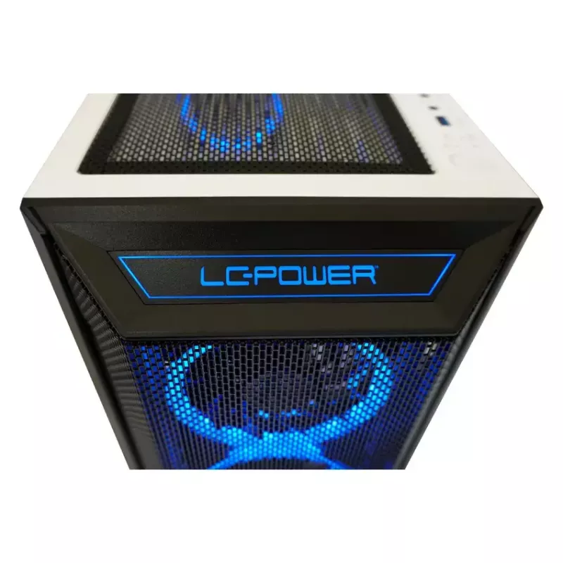 PC-kotelo LC-Power Holo-1_X Midi Tower valkoinen
