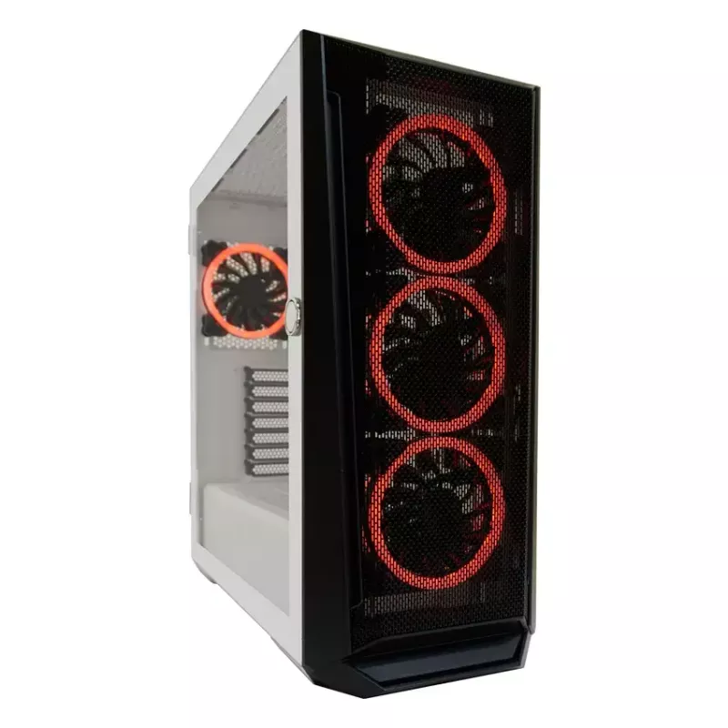 PC-kotelo LC-Power Holo-1_X Midi Tower valkoinen