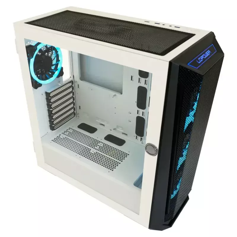 PC-kotelo LC-Power Holo-1_X Midi Tower valkoinen