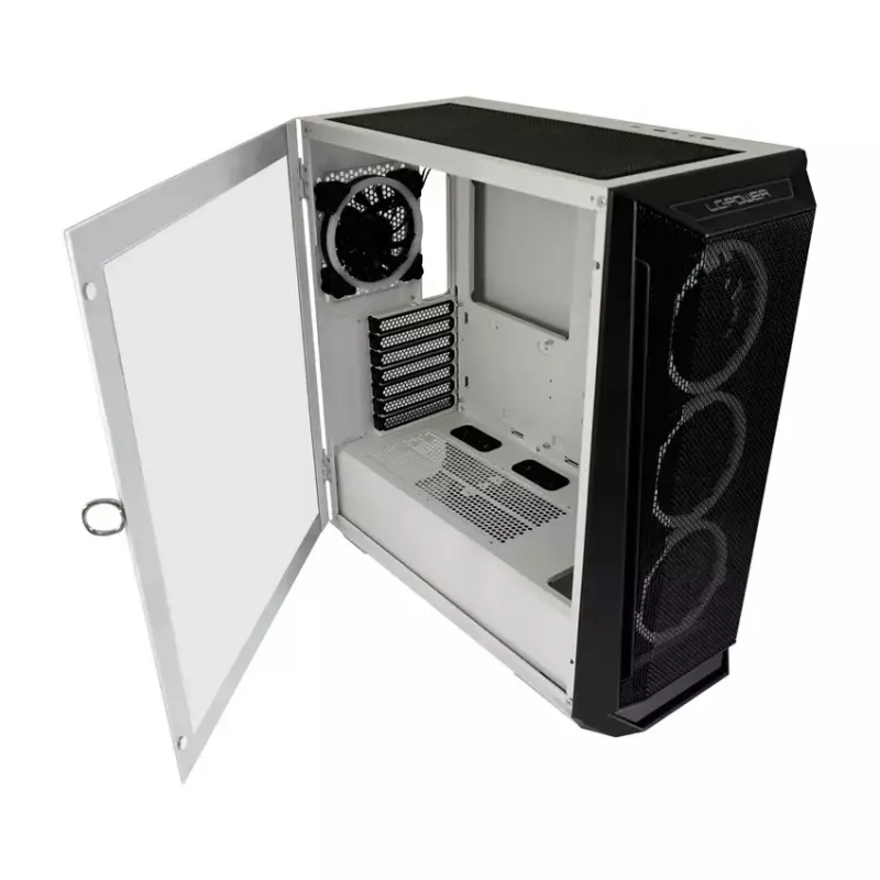 PC-kotelo LC-Power Holo-1_X Midi Tower valkoinen