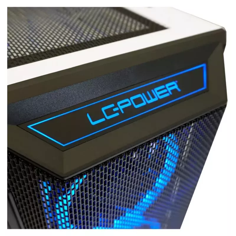 PC-kotelo LC-Power Holo-1_X Midi Tower valkoinen