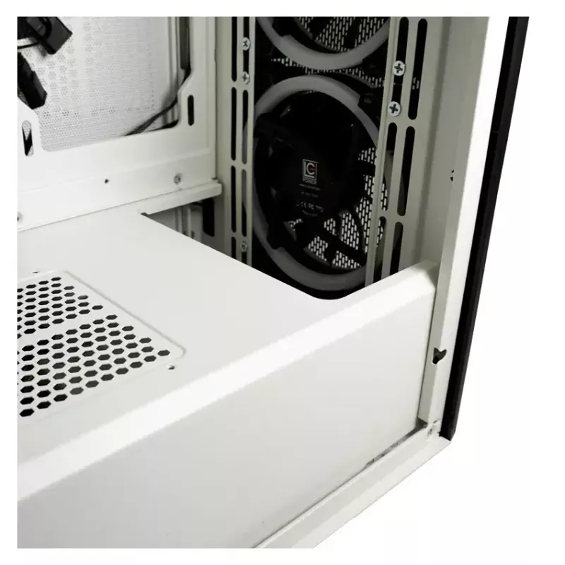 PC-kotelo LC-Power Holo-1_X Midi Tower valkoinen