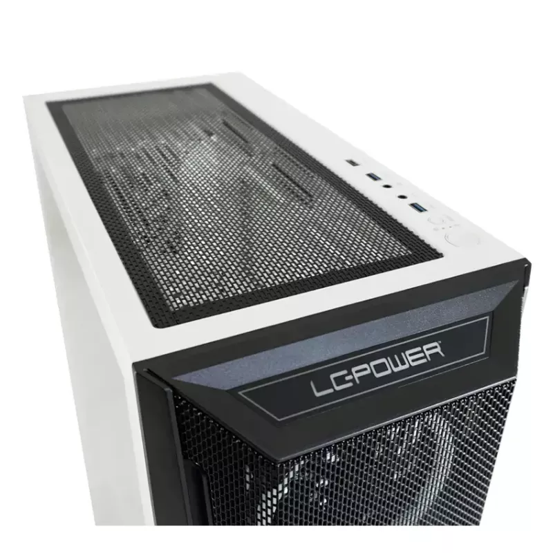 PC-kotelo LC-Power Holo-1_X Midi Tower valkoinen