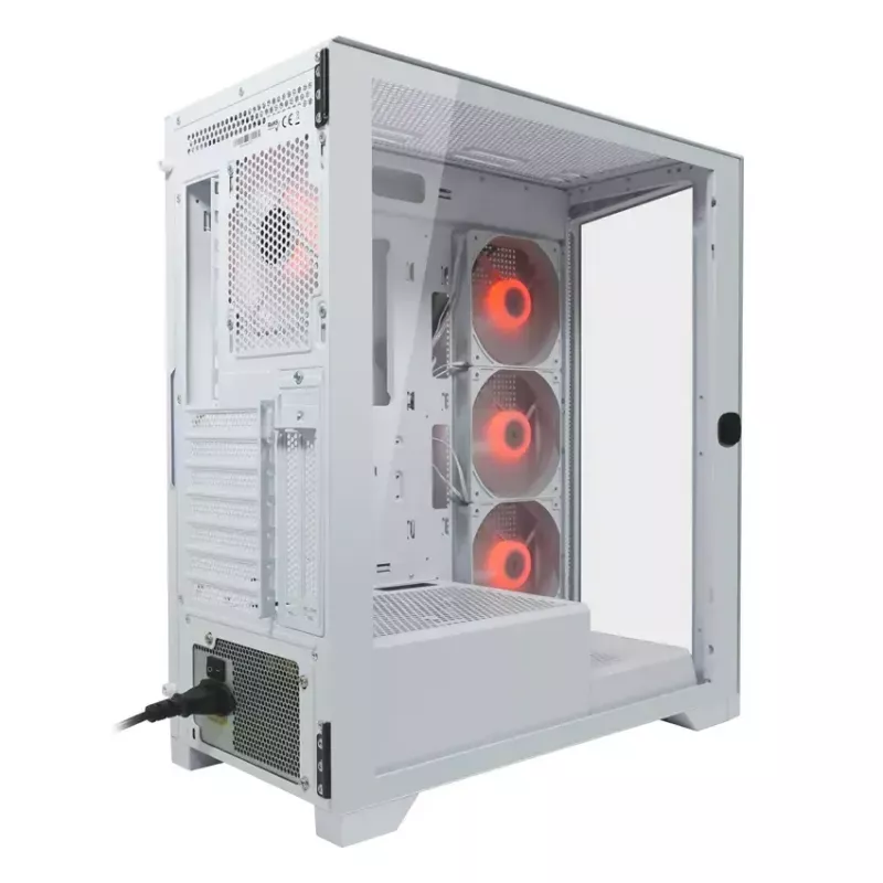 PC-kotelo LC-Power LC-7041B-ON Midi Tower valkoinen