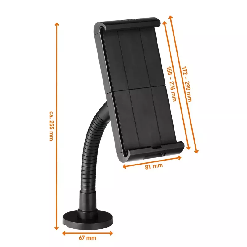 Tabletti/UMPC Durable Tought seinä-/pöytäteline musta
