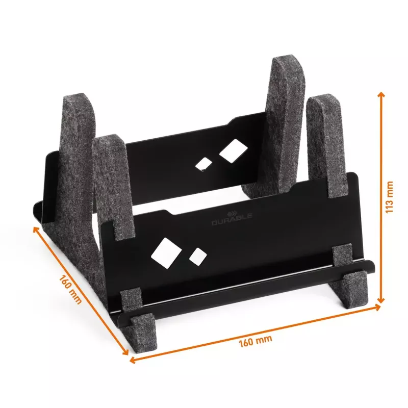 Kannettavan tietokoneen teline Durable Effect 43,2 cm antrasiitti metalli muovi