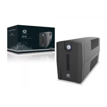 Conceptronic ZEUS 650VA 360W UPS, Schuko-pistorasia, line-interactive, 0,65 kVA, 360 W, 220 V, 240 V, 220 V