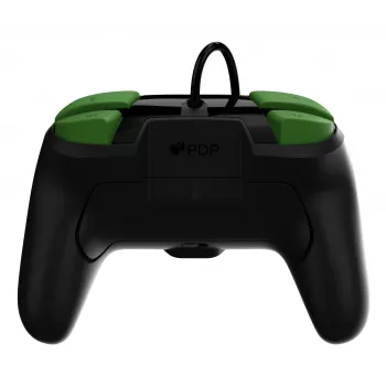 Peliohjain PDP REMATCH langallinen ohjain 1-Up Glow in the Dark Nintendo Switchille, USB, 3 m kaapeli, D-pad, Home-painike, musta/vihreä
