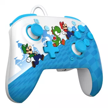 Peliohjain PDP Mario Escape REMATCH Nintendo Switchille — langallinen USB, D-pad, Home-painike, monivärinen